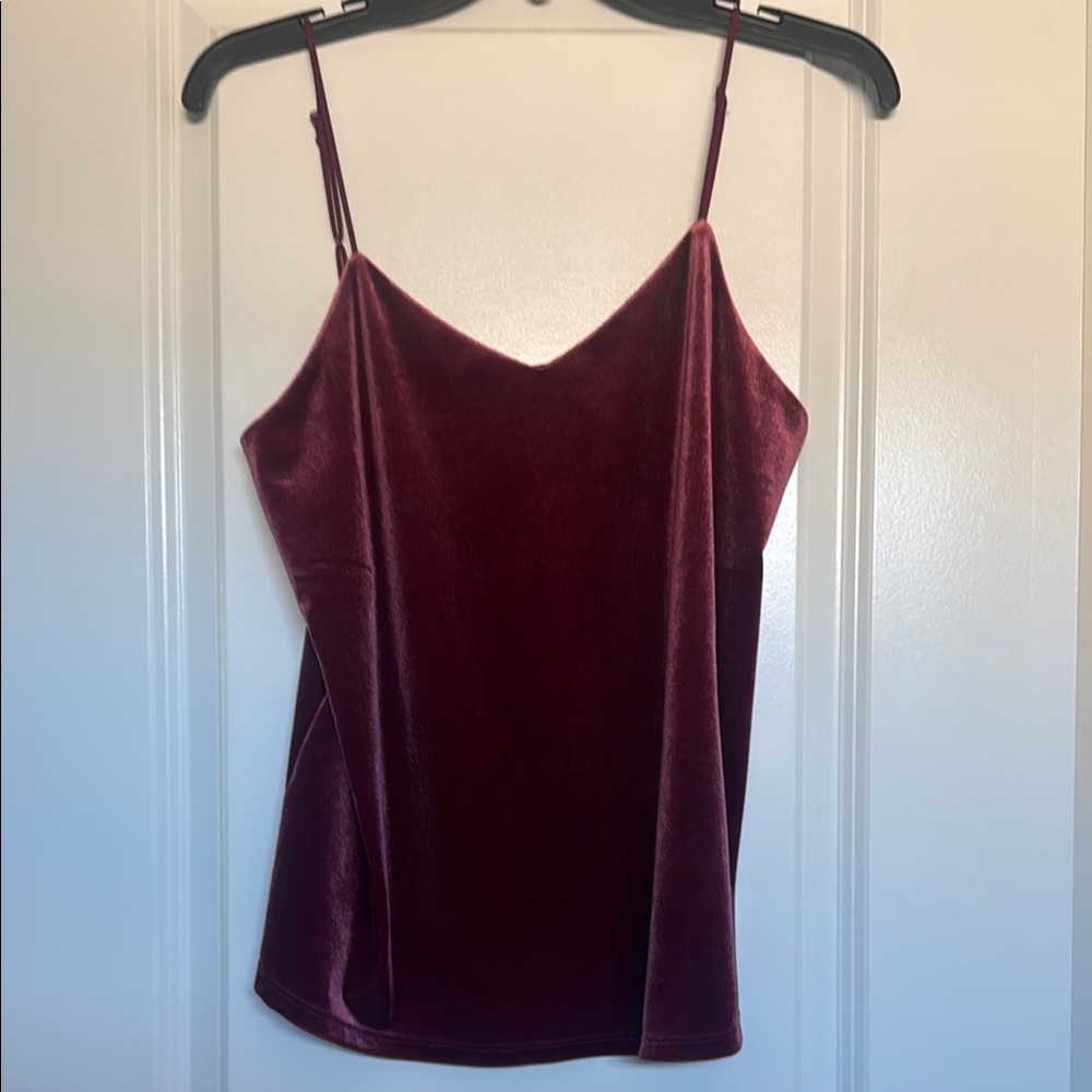 Velvet Burgundy Cami Top
